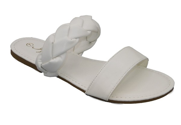 BRAIDED SLIPON SANDALS