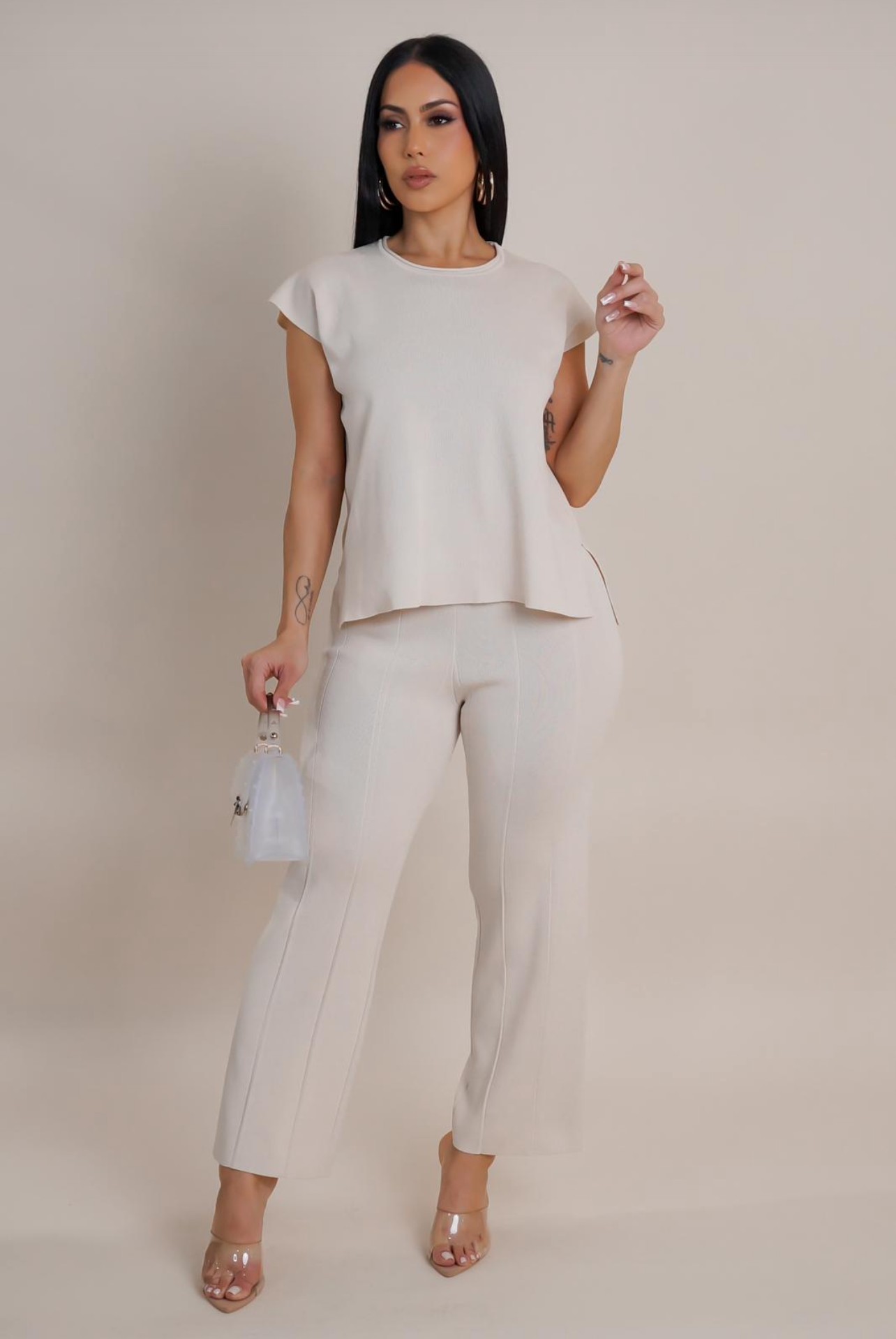 KNIT TOP PANT SETS