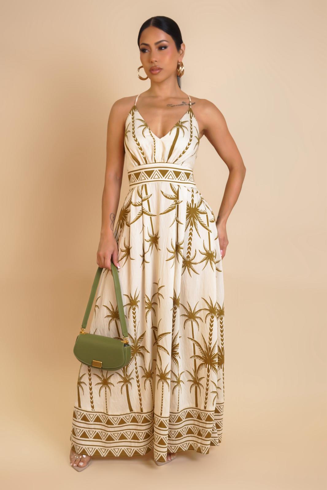 X BACK MAXI DRESS