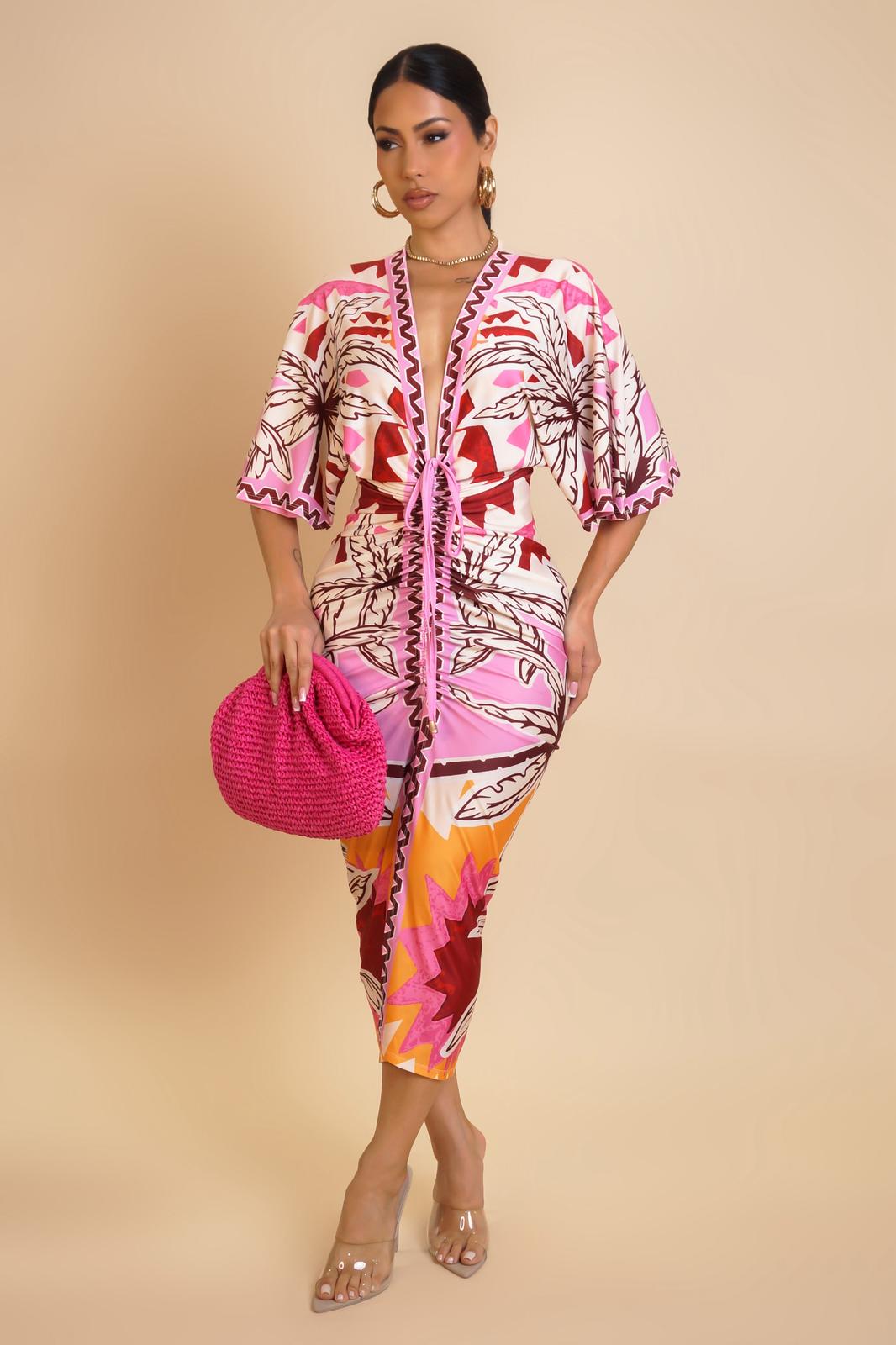 LADIES MIDI DRESS