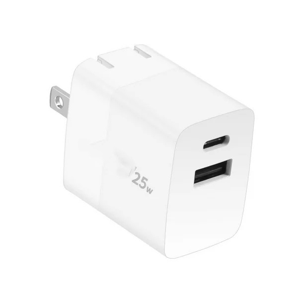 DUAL PORT POWER ADAPTER USB C 25W