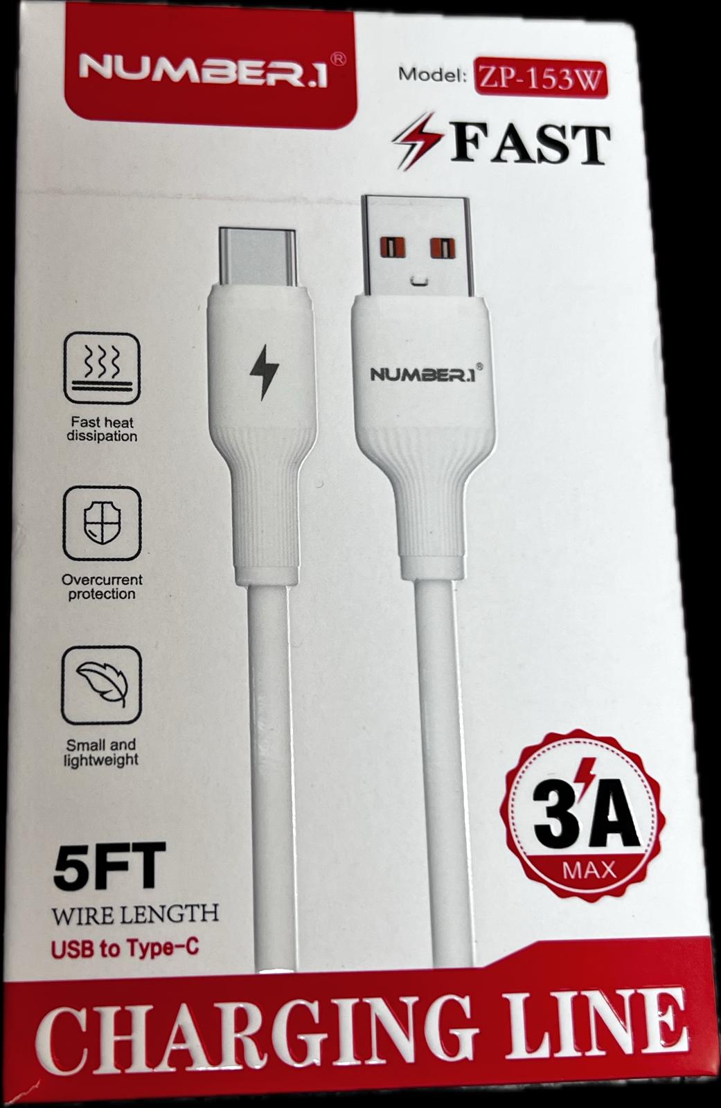 NUMBER 1 5FT USB TO TYPE C CABLE