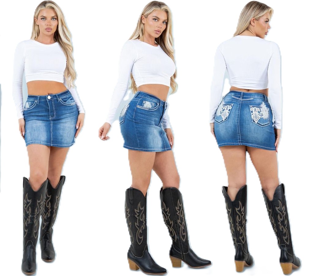 MINI JEANS SKIRTS
