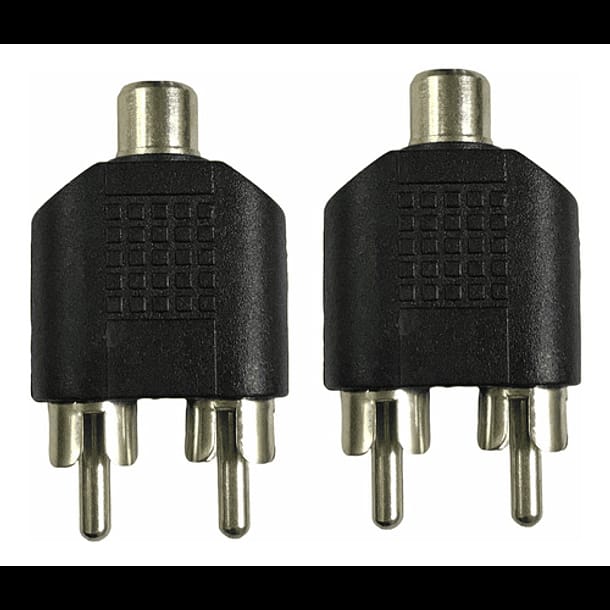 RCA SPLITTER 1 FEMALE TO 2 MALE RCA