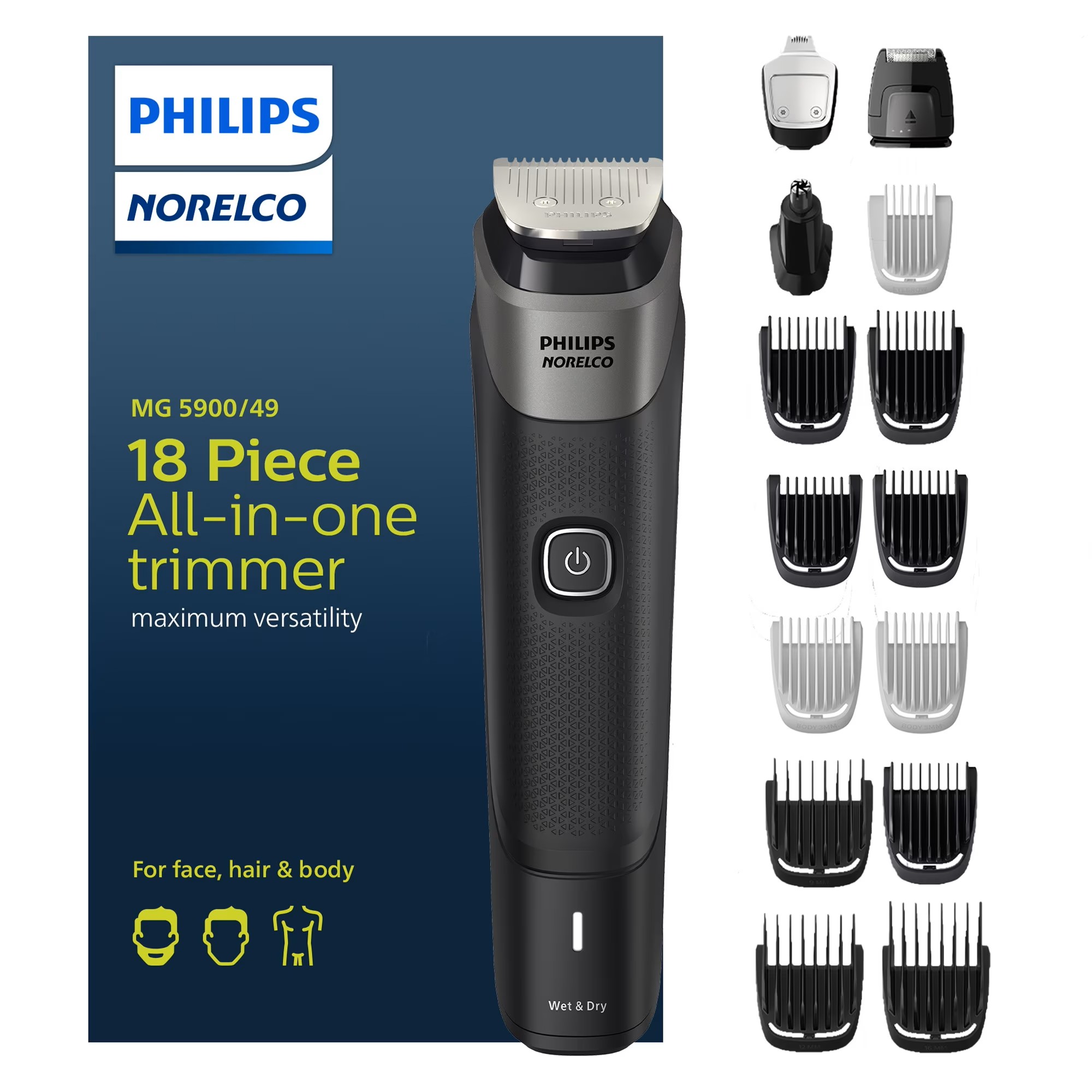 PHILIPS NORELCO 18PCS TRIMMER