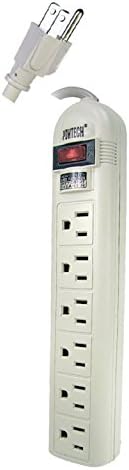 RCA 6 OUTLET SURGE PROTECTOR 15AMPS