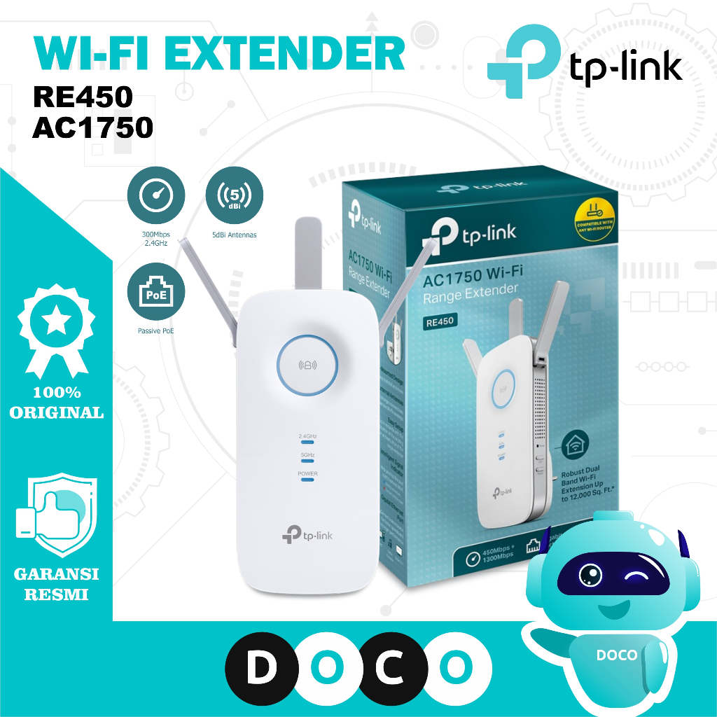 TP LINK WI FI RANGE EXTENDER AC1750
